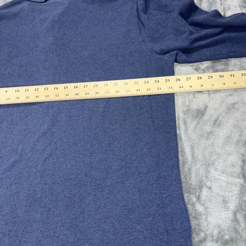 Polo Ralph‎ Lauren Shirt Mens 2XL Long Sleeved Blue Smooth Interlock Cotton Golf